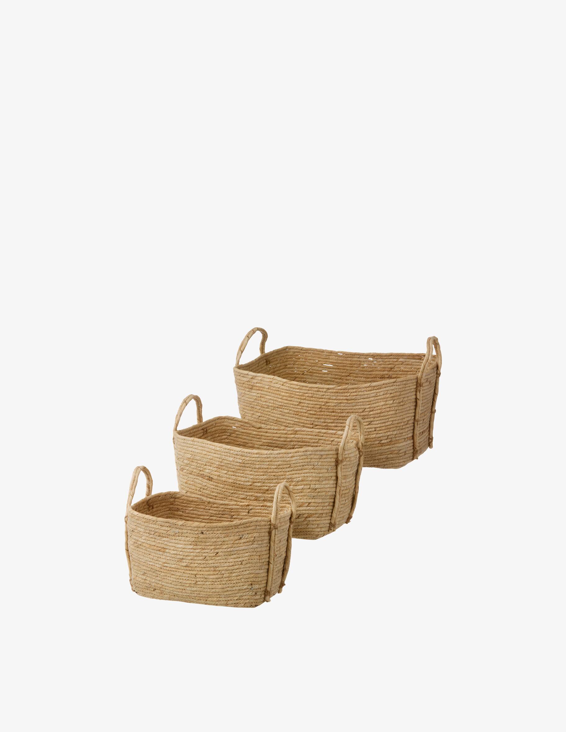 Red Hamper Cesto Rettangolare In Rattan Grigio Kubu – Dimensioni 32x23x18 Cm – Fatto A Mano Con Materiali Sostenibili - 3