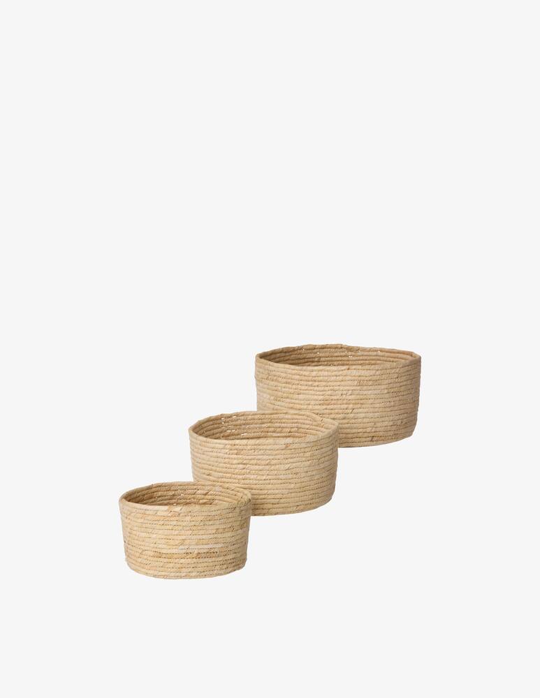 rinascente Bungalow Baskets Round 3pcs