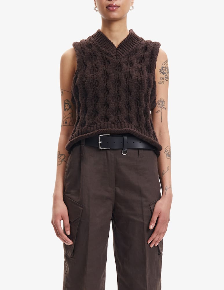 Samsøe Samsøe Huske vest - Brown - picture 1 Samsøe Samsøe Huske vest - Brown - picture 1