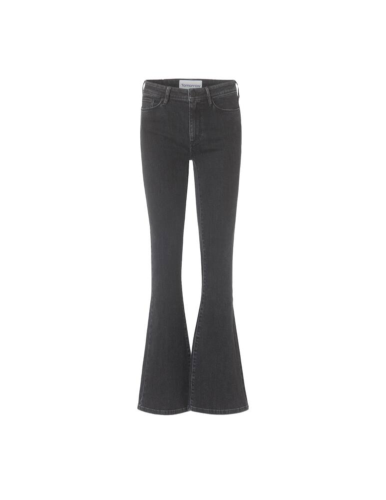rinascente Tomorrow Denim Jeans flare a vita alta Albert - nero
