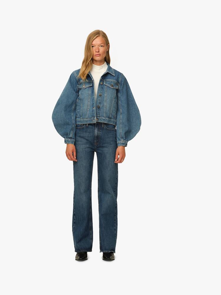 rinascente Tomorrow Denim Giacca di jeans con maniche a sbuffo Kersee