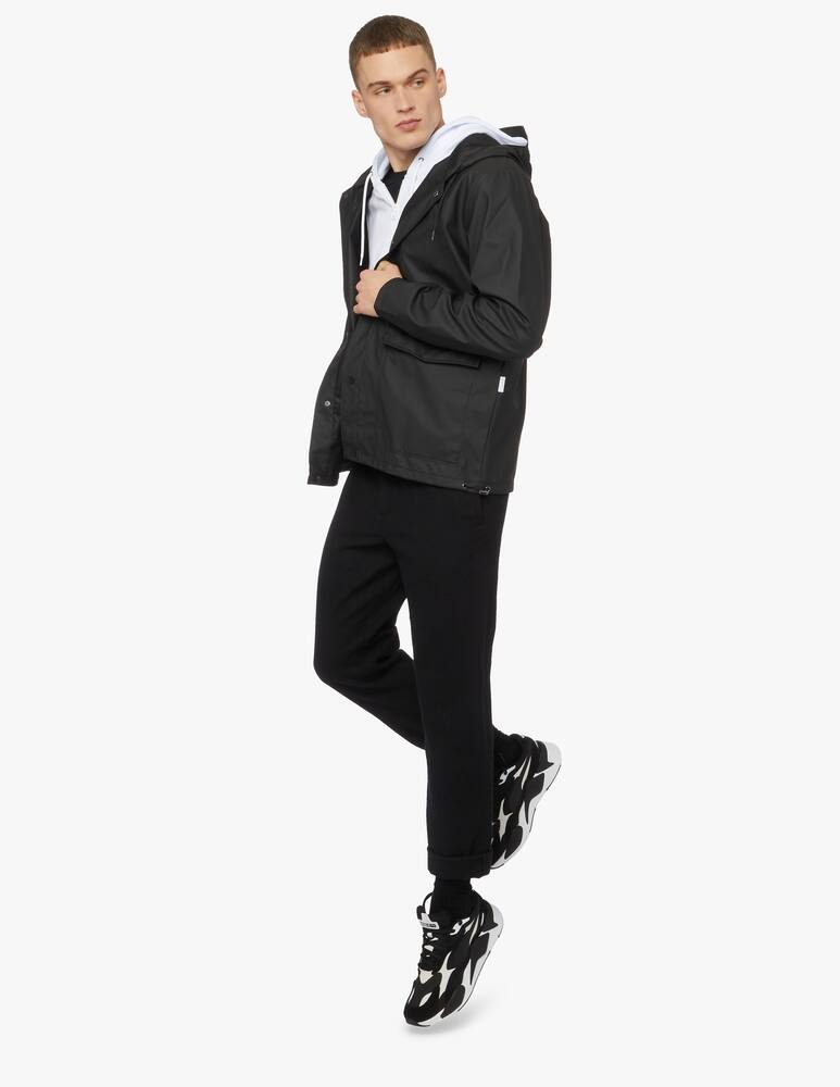 rinascente Rains Short Hooded Coat - black