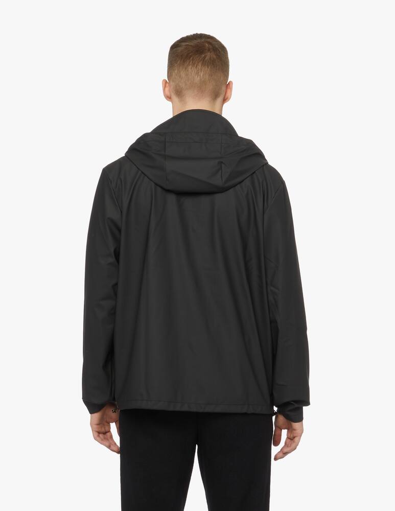 rinascente Rains Short Hooded Coat - black