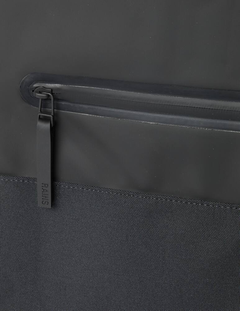 rinascente Rains Buckle Rolltop Rucksack Travel Backpack - Black