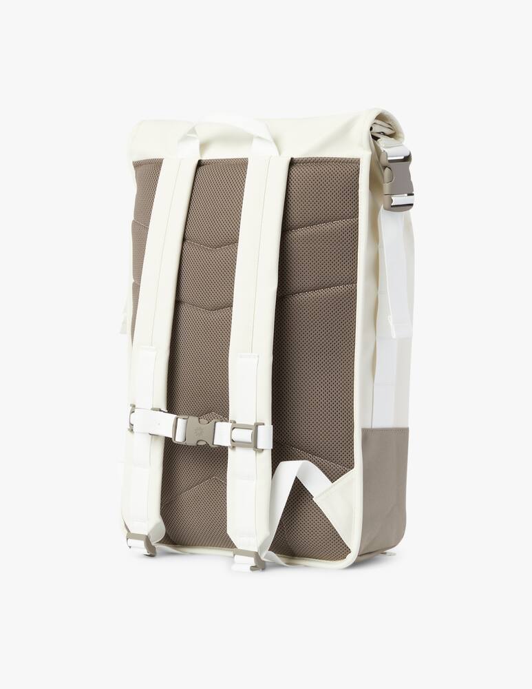 rinascente Rains Buckle Rolltop Rucksack Travel Backpack - Cream