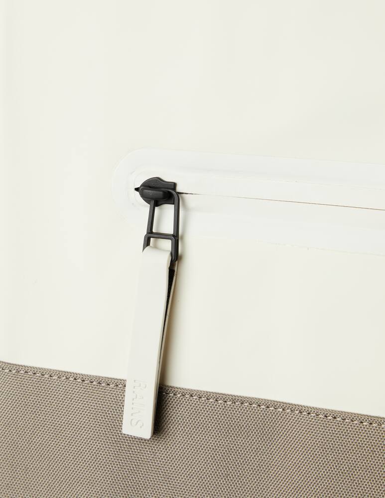 rinascente Rains Buckle Rolltop Rucksack Travel Backpack - Cream