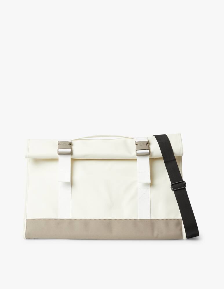 rinascente Rains Buckle Rolltop Duffel Weekend Bag - Cream