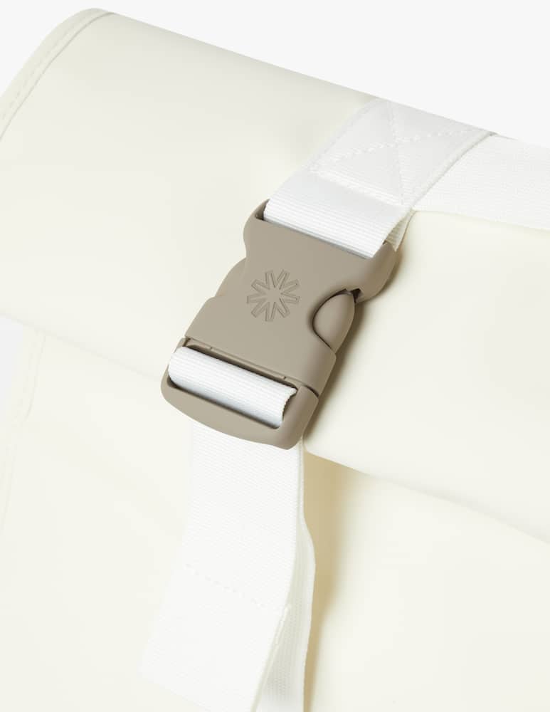 rinascente Rains Buckle Rolltop Duffel Weekend Bag - Cream