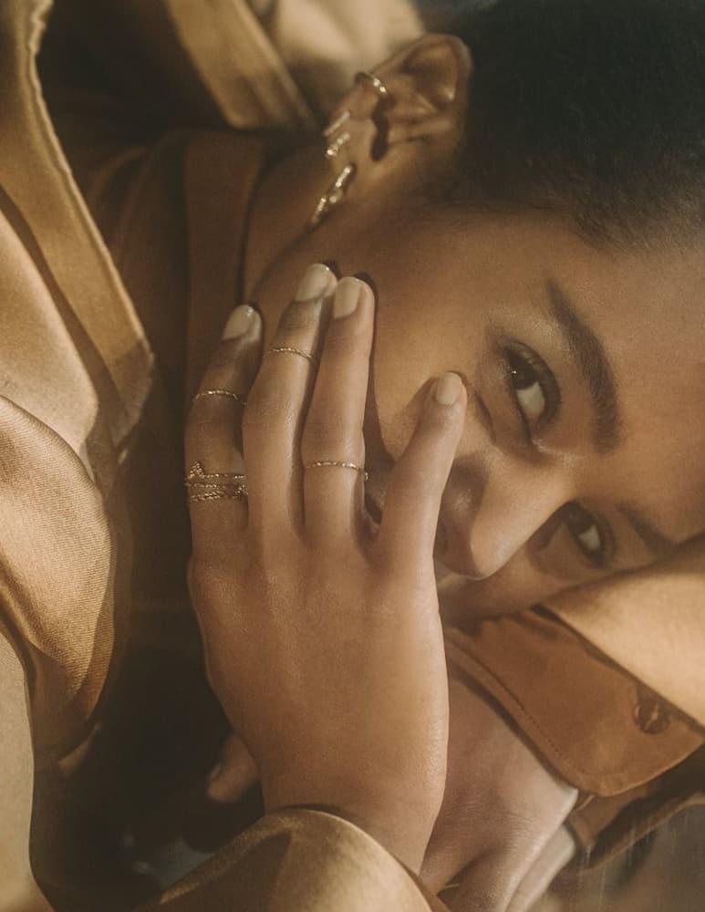 rinascente Maria Black Diamond Cut Ring - Diamond Cut collection