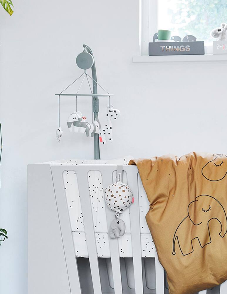 rinascente Done By Deer Mobile musicale con specchio sleepy - grigio