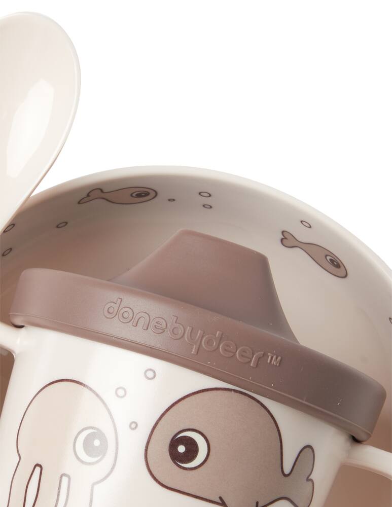 rinascente Done By Deer Set pappa first meal sea friends - viola