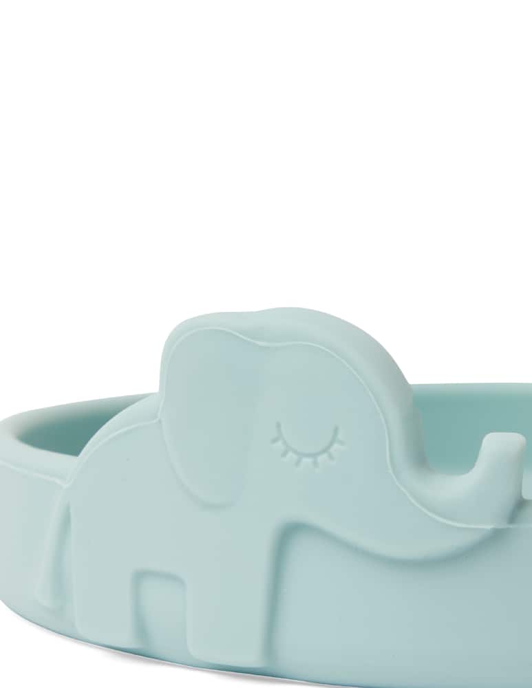 rinascente Done By Deer Silicone flat plate - light blue