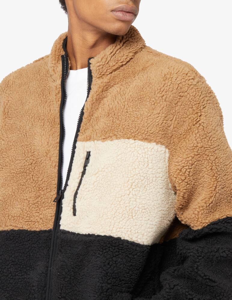 rinascente Fat Moose Hugh block fleece jacket