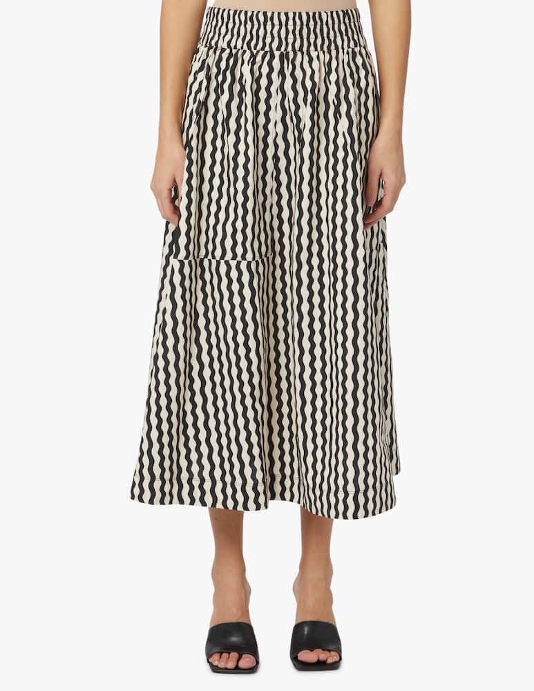 rinascente By Malene Birger Tarrana cotton skirt - black