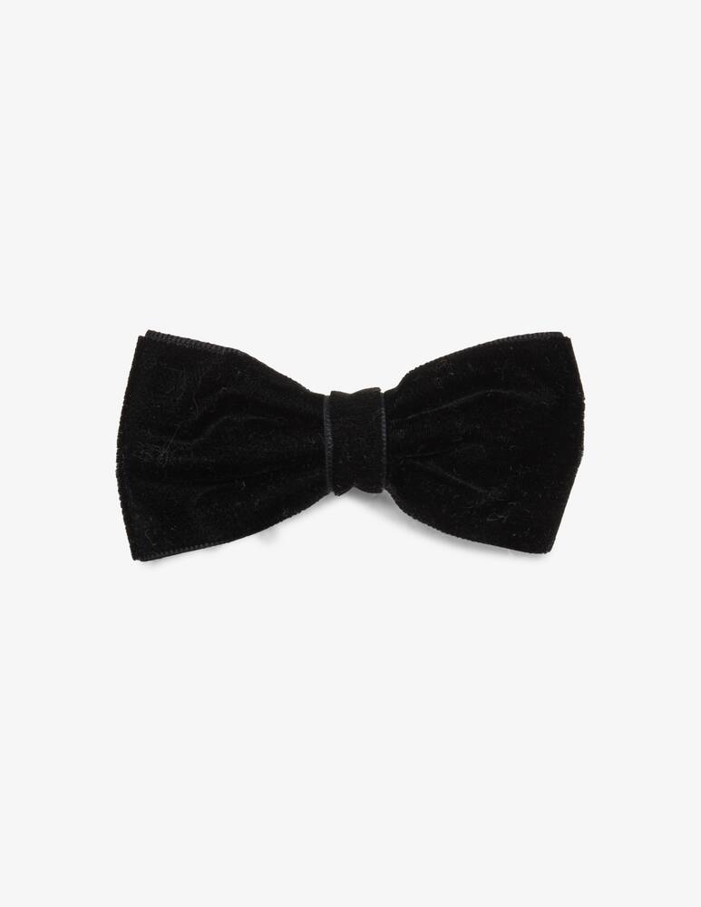 rinascente Milledeux Velvet medium bowtie bow hair clip - violet