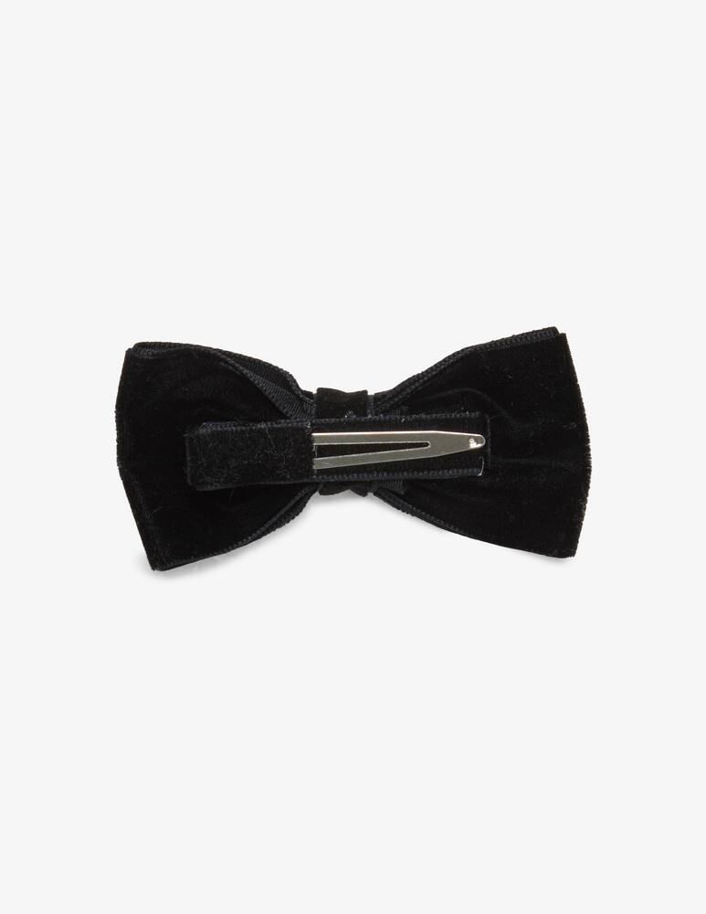 rinascente Milledeux Velvet medium bowtie bow hair clip - violet