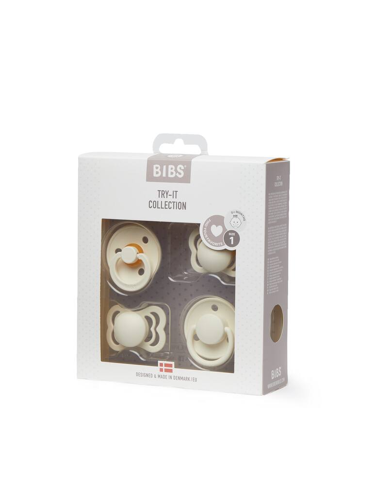 Bibs Infant set 4 avory pacifier - multi - picture 1 Bibs Infant set 4 avory pacifier - multi - picture 1