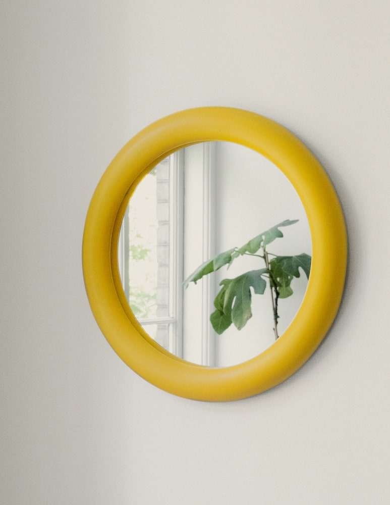 rinascente Raawii Duplum Mirror - Yellow