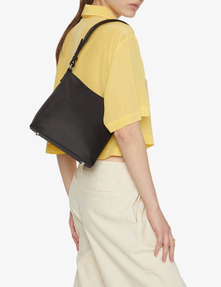 rinascente HVISK Amble nylon mini hobo handbag - black
