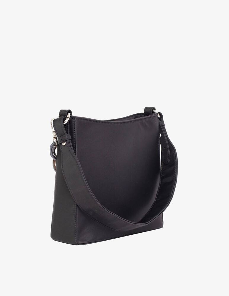 rinascente HVISK Amble nylon mini hobo handbag - black