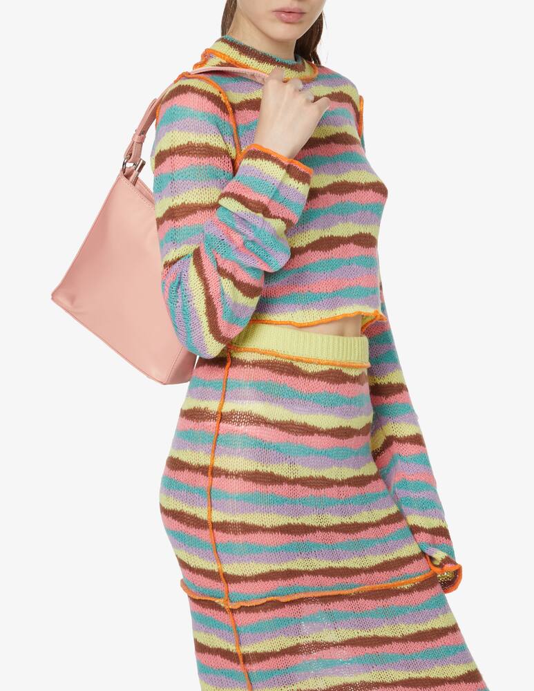 rinascente HVISK Amble nylon mini hobo handbag - pink