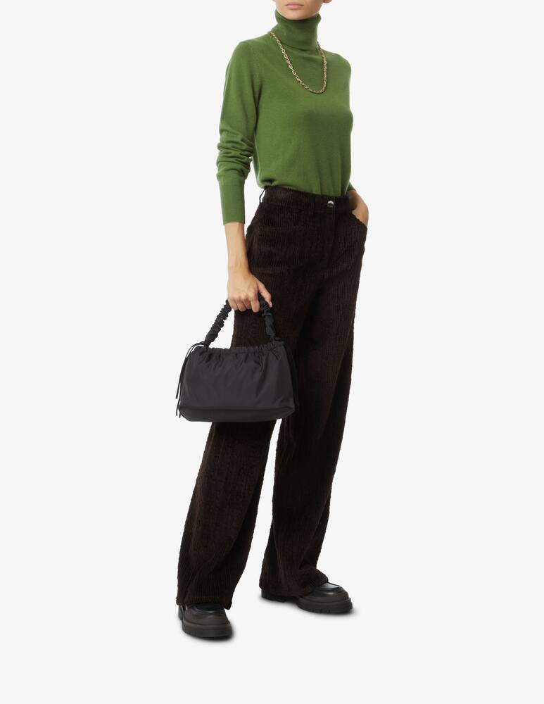 rinascente HVISK Arcadia twill shoulder bag - Black