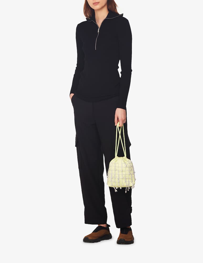 rinascente HVISK Pouch satin strass