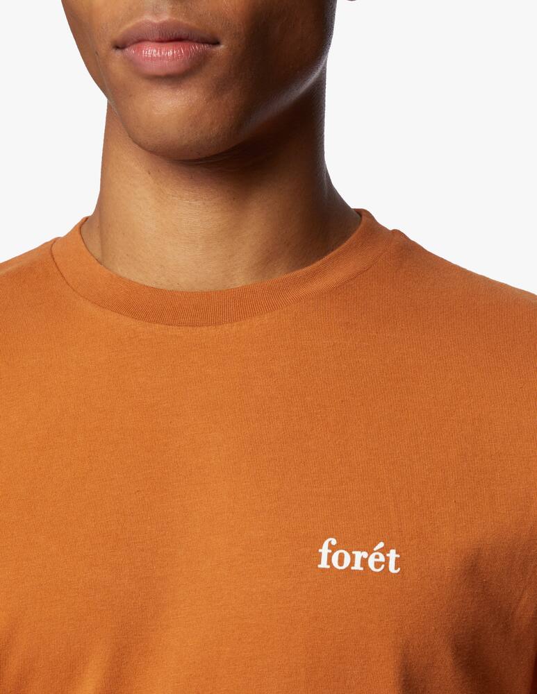 rinascente Foret Maglietta girocollo logo basica - arancione