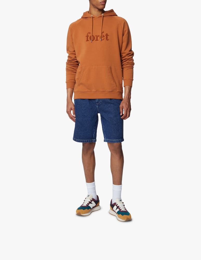rinascente Foret Felpa con cappuccio logo macro - arancione