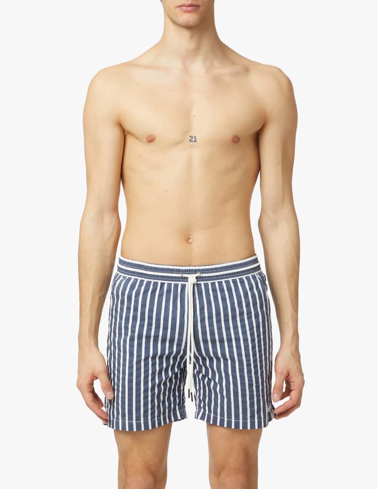 rinascente Foret Costume a righe - blu