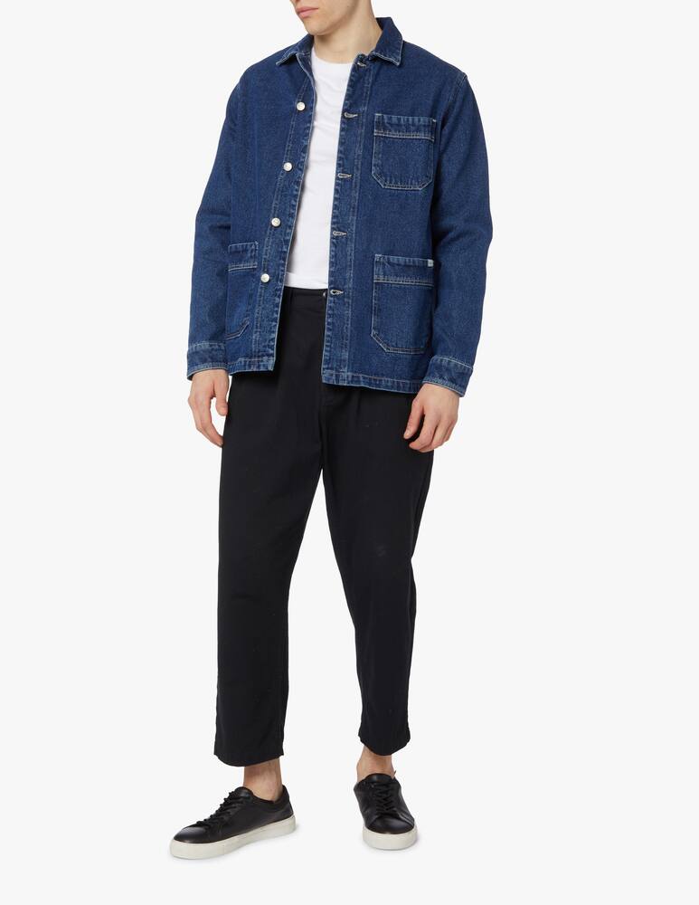 Foret Giacca overshirt in denim - blu - immagine 2 Foret Giacca overshirt in denim - blu - immagine 2