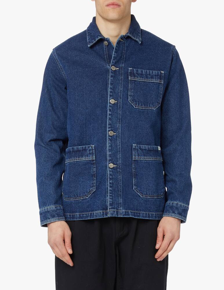 Foret Giacca overshirt in denim - blu - immagine 1 Foret Giacca overshirt in denim - blu - immagine 1