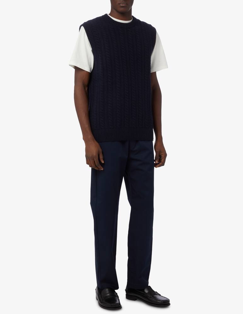 rinascente Foret Knit cable vest - Blue