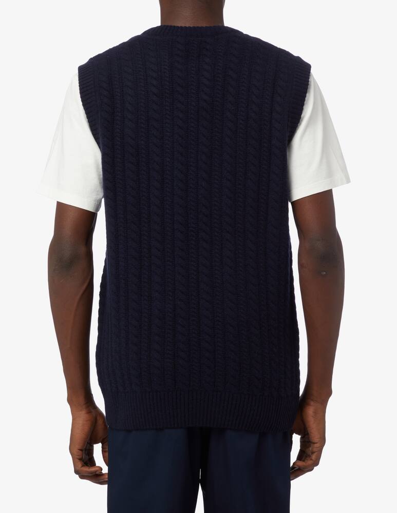rinascente Foret Knit cable vest - Blue