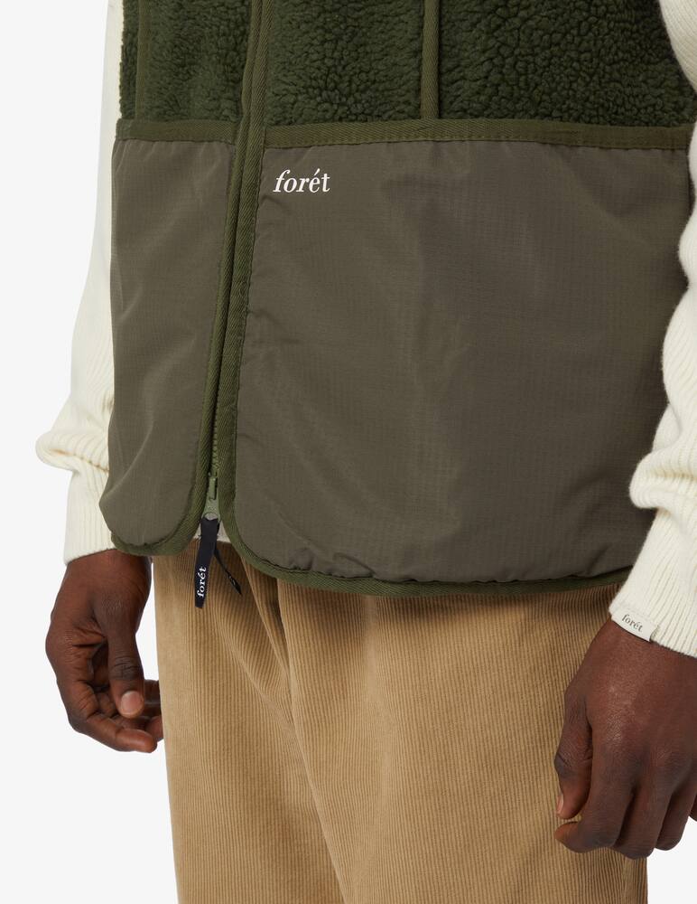 rinascente Foret Fleece mountain vest - Green