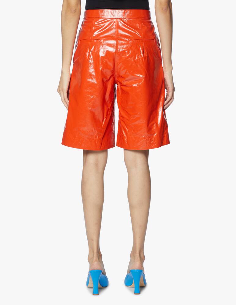 rinascente Remain Maisy lether bermuda shorts