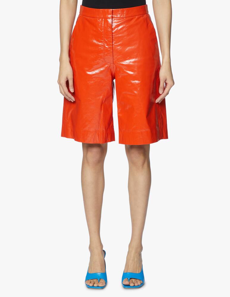 rinascente Remain Maisy lether bermuda shorts