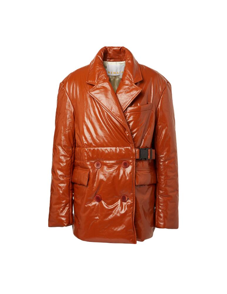 rinascente Remain Blazer in pelle con cintura Dalida