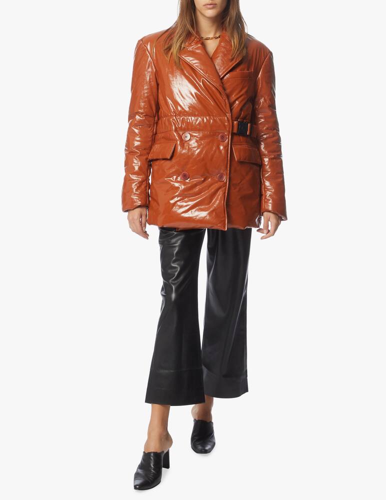 rinascente Remain Blazer in pelle con cintura Dalida