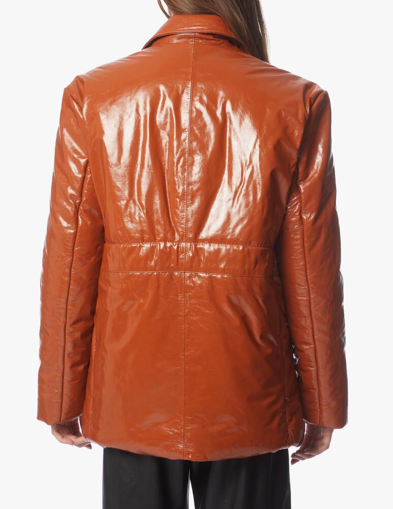 rinascente Remain Blazer in pelle con cintura Dalida