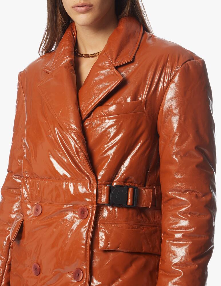 rinascente Remain Blazer in pelle con cintura Dalida