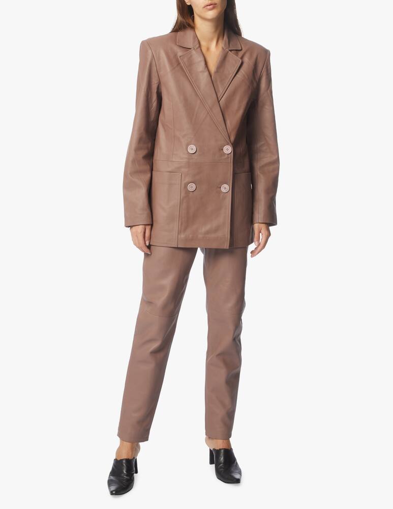 rinascente Remain Leather blazer Deborah