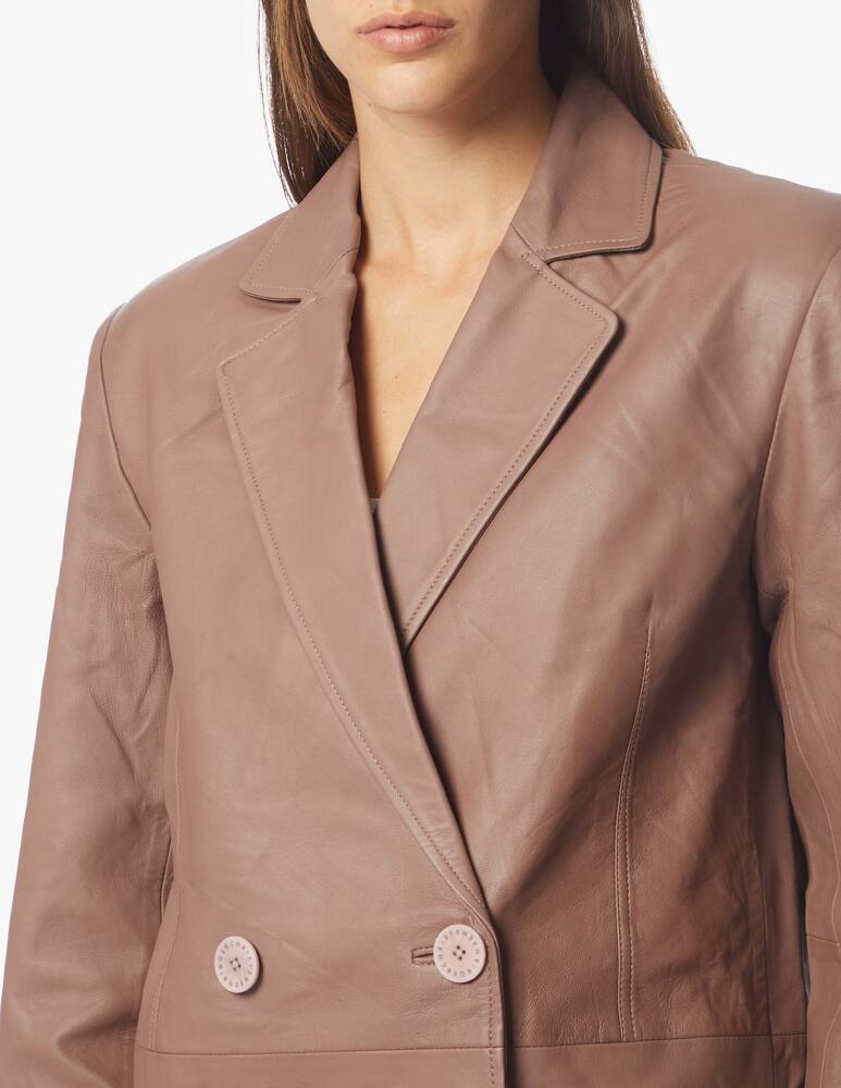 rinascente Remain Leather blazer Deborah