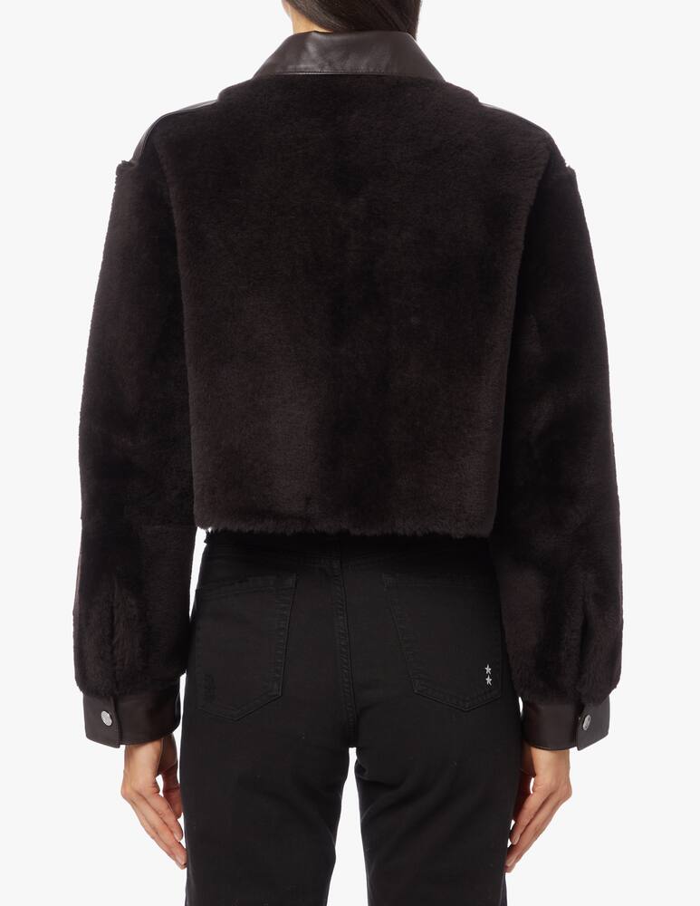 rinascente Remain Leather shearling jacket Amara