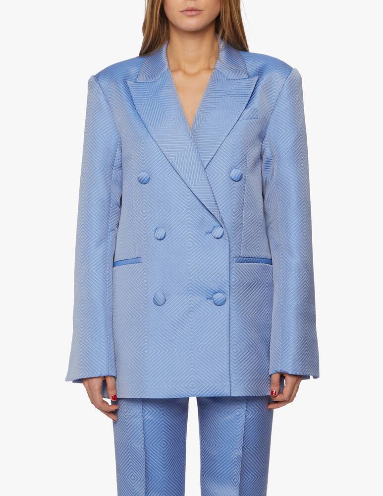 rinascente Rotate Fox double-breasted long blazer