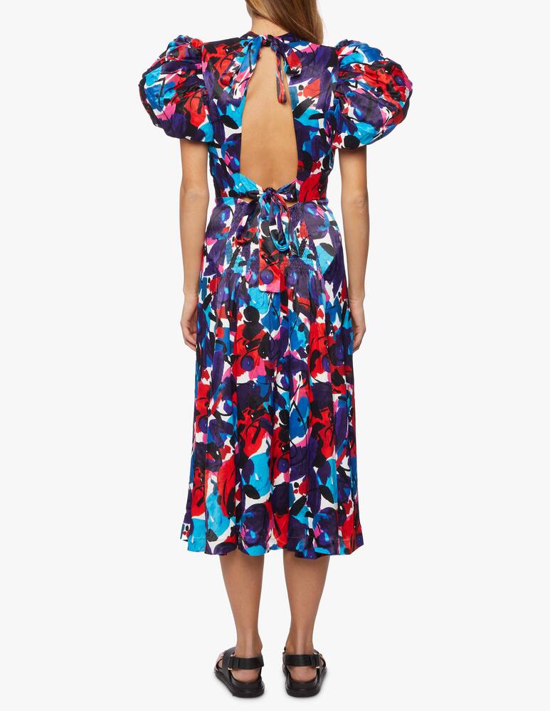 rinascente Rotate Abito midi floreale con maniche a sbuffo Dawn