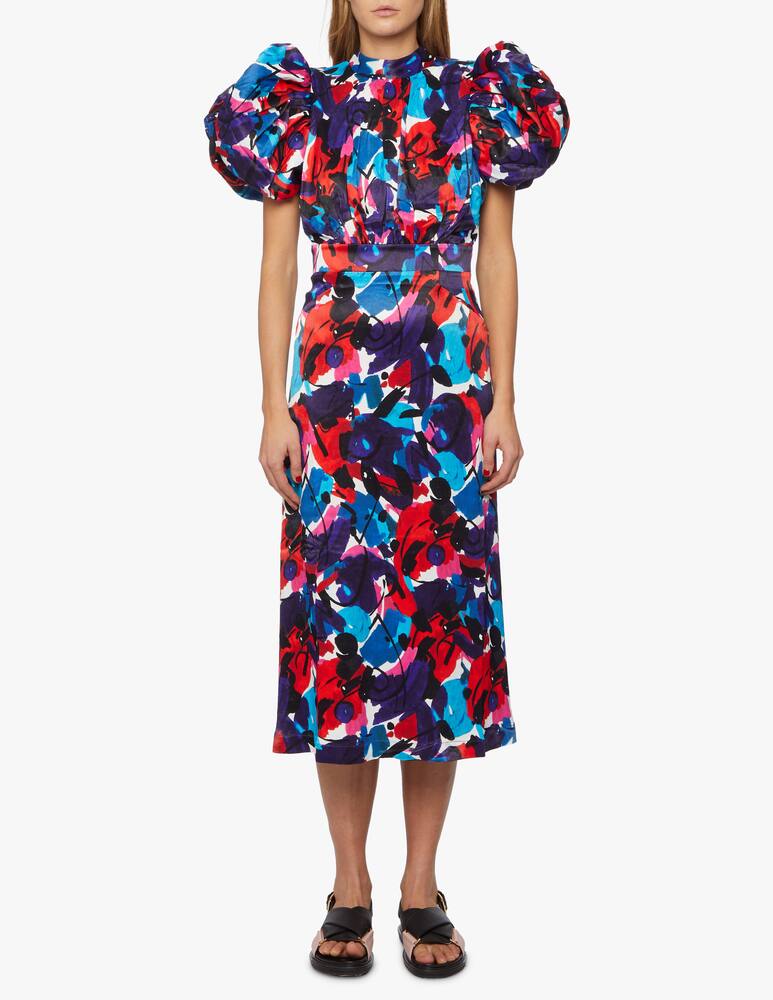 rinascente Rotate Abito midi floreale con maniche a sbuffo Dawn