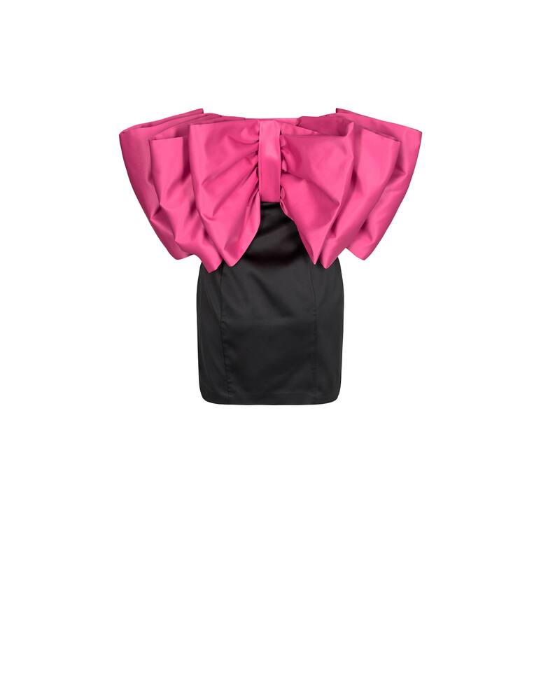 rinascente Rotate Natalie bicolor bow mini dress