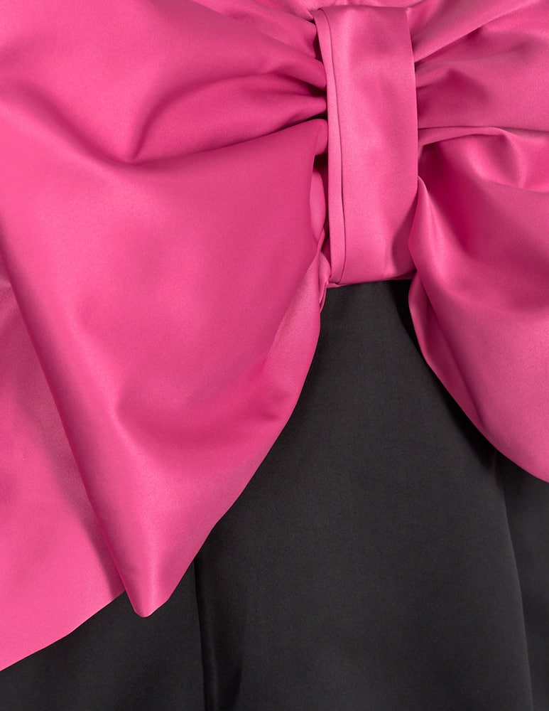 rinascente Rotate Natalie bicolor bow mini dress