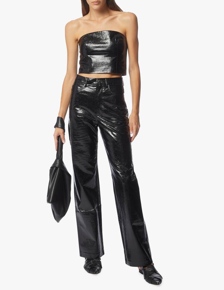 rinascente Rotate Pantaloni a zampa in similpelle Rotie